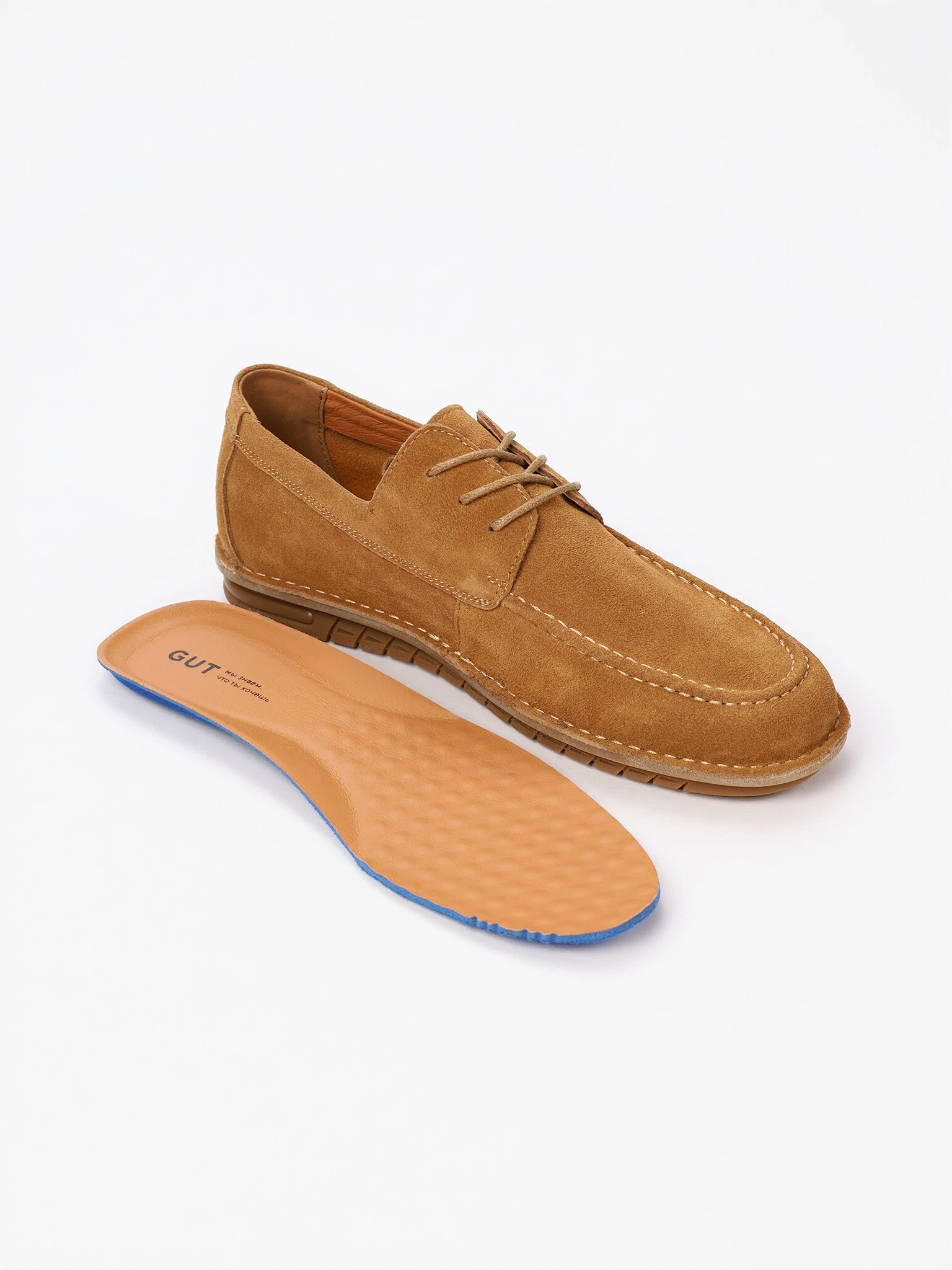 Мокасины коричневого цвета со шнуровкой